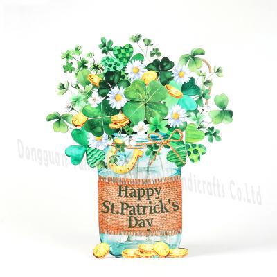 China St. Patrick's Day Decorations, Happy St Patrick's Day Wooden Table Sign Irish Clover Decor for Indoor Home Tabletop Decor Party Gift for sale