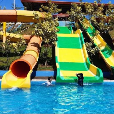 China Commercial Outdoor Children Swimming Pool Fiberglass Water Slide for sale