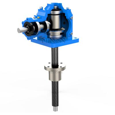 China Power Transmission Worm screw jack lift gearbox worm gear screw jack lifter mechanical jack for sale