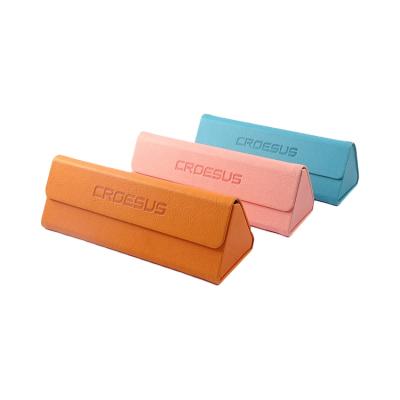 China Custom PU Glass Folding Case , Sunglasses Cases Packaging for sale