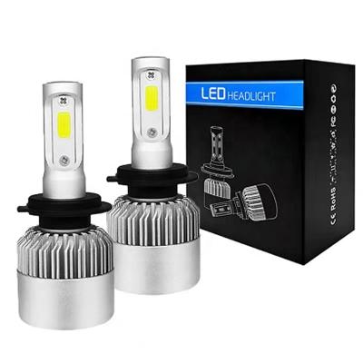 China YH aluminum auto lighting system led headlight s2 9005 cob car 9006 motorcycles headlight bulb led h4 4000lm s2 led headlight for sale