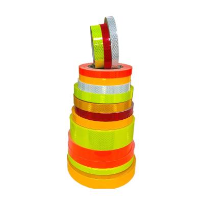 China China Factory Evidence PVC Tape Truck Tearable Yellow White Red Reflective Adhesive Sticker Warning Device for sale