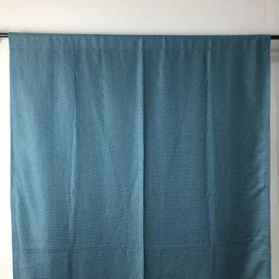 China Polyester Solid Faux Drapes Blackout Blackout Texture Linen Curtain For Hotel Home Office for sale