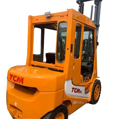 China High efficiency 3.5t 2 stage tcm forklift spares with single forklift solid tire for sale for sale