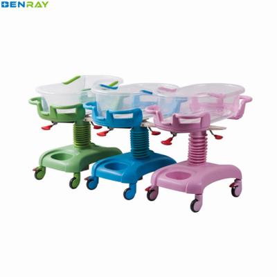 China Manual Children Hospital Bed Medical Home Use Children Kids Baby Basin Cart for sale