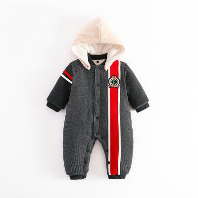 China Wholesale Soft Cozy Winter Keep Warm Baby Girl Long Sleeve Cotton Romper Set For Infant for sale