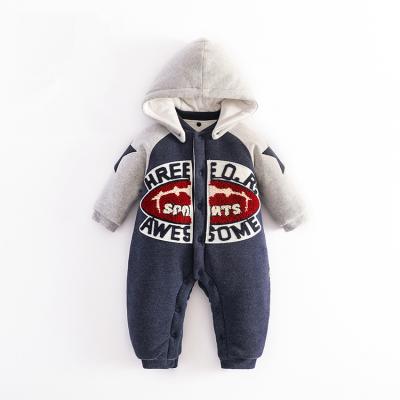 China Wholesale Soft Cozy Basic Simple Style Long Sleeves Baby Romper For Winter for sale