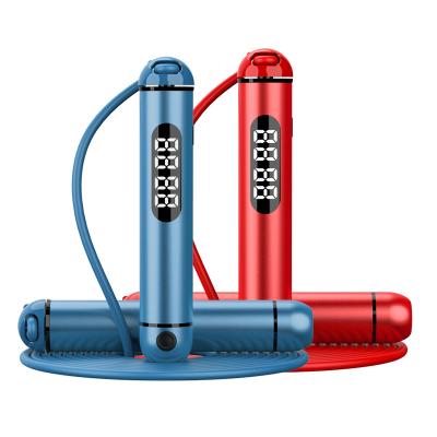 China Fitness Exercise Metal Handles Fast Speed Jump Rope Led Display Glowing Smart Jump Rope for sale