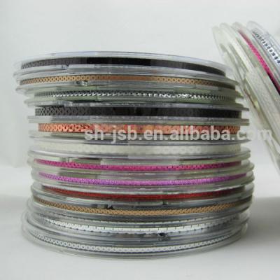 China Abrasion Resistance 5mm Sequin Pet Spangle Roll Silver Color for sale