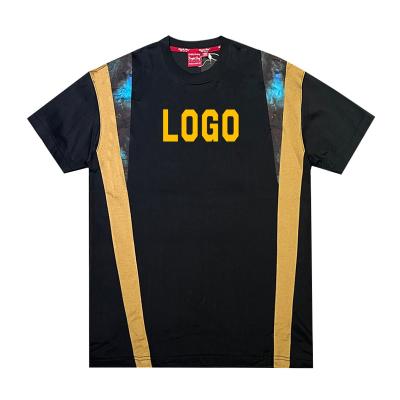 China Anti-pilling Paneled Customize OEM/ODM Fashion Shorts Sleeve T-shirt O-Neck Overweight Casual Big & Tall High Quality Cotton For Men for sale