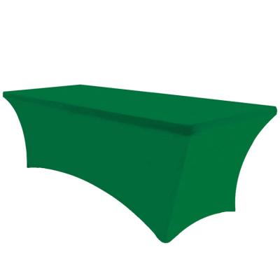 China Modern Rectangular Fitted Stretch Table Covers 6ft Tablecloth Wedding Event Spandex Table Cover For 6ft Folding Table for sale