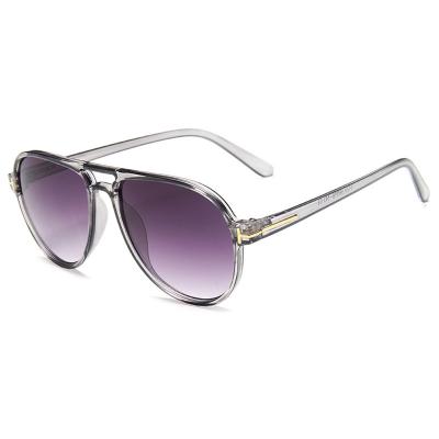 China Fashion Sunglasses Trending Mid Size Sun Glasses Shade Eye Care Double Bridge Sun Glasses For Women Men for sale