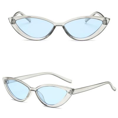 China European fashion sunglasses and American small frame women's sunglasses retro candy color cat eye sunglasses for sale
