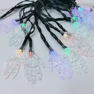 China Holiday Light Ghost Solar Powered LED Halloween Hand Lights Decoration Party Lights for Garden Party Decoration for sale