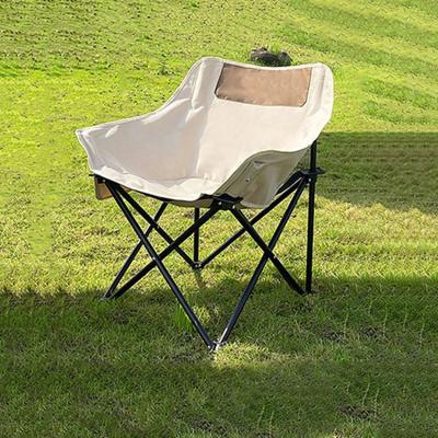 China Modern Spot supply Outdoor Portable Comfortable Folding Camping Beach moon Chair for sale