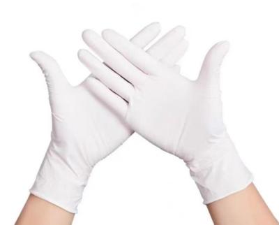 China L XL Protective Disposable Gloves Powder Free White Pure Glove Latex Disposable Gloves for sale