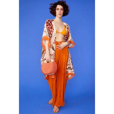 China New Fashionable Floral Silk Blend Kimono Kimono With Scarf Customize Floral Print Beach Cover Up Wrap Shawl For Women for sale