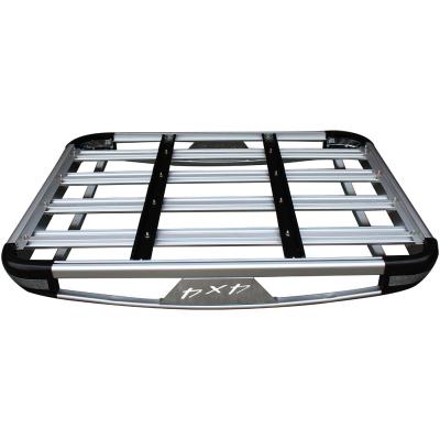 China Carry Luggage Aluminum Alloy And Iron Adjustable Car Roof Rack Basket Cargo Carrier Universal For ISUZU D-MAX Toyota Hilux for sale