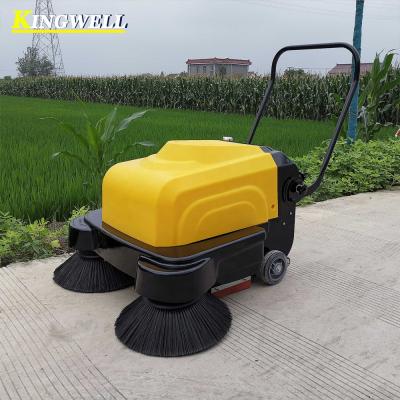 China Hotels Electric Walk Behind Push Type Vacuum Machine Floor Cleaning Sweeper for sale