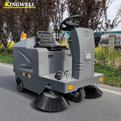 China Hotels Electric Floor Sweeper Ride-on Road Sweeper Cleaning Machine For Garden And Factory for sale