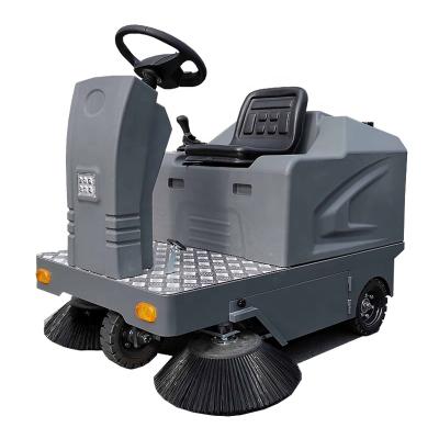 China Hotels KINGWELL Factory High Efficiency Electric Ride On Road Sweeper Machine for sale