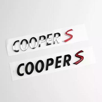China 3D stereo stickers for mini mini MINI coupe car logo cooper s letter tail box label modified car sticker for sale
