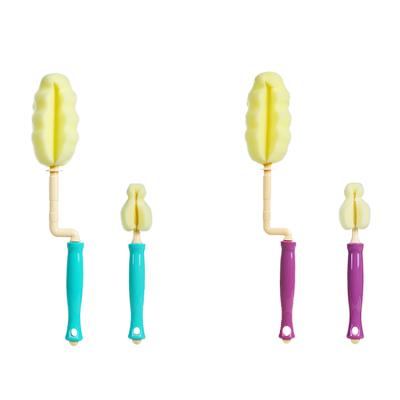 China Viable Factory Wholesale 360 Degree Rotary Sponge Cleaning Cup Baby Bottle Nipple Brush for sale