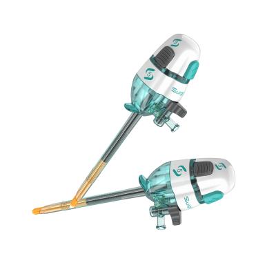 China Single Use Auto-locking Dilating Obturator Tip Laparoscopic Bladed Trocar 5mm for sale