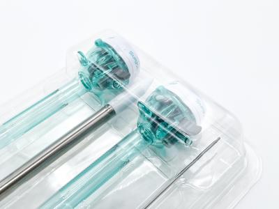 中国 セリウムはTrocarの使い捨て可能なBladeless CannulaがTrocarのLaparoscopicキットを置いた10mmを示した 販売のため