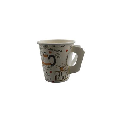 China Disposable Coffee cup 6oz custom design cold drink disposable pe coated paper cup for sale