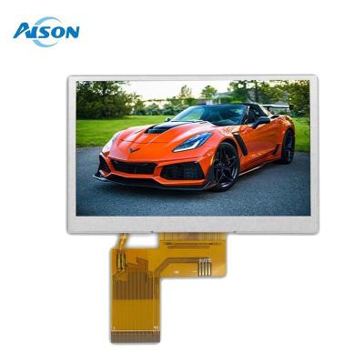 中国 4.3インチ IPS TFT LCDディスプレイ 800×480 IPS LCD 容量タッチスクリーン 450 Cd/M2 販売のため