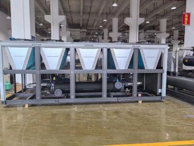 China 150 pk luchtgekoelde schroefcompressor chiller industriële chemische chiller 150 ton luchtkoelmachine voor PVC-profiel extrusie lijnen Te koop