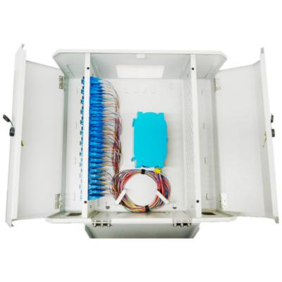 China FTTX Splitter Metal Termination FTTH 96 Ports Fiber Optic Distribution Box for sale