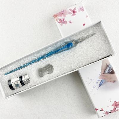 China Fancy hot selling items 2022 birthday gift glass fountain pen products under 1 dollar for sale