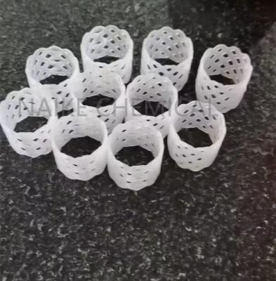 China White Polypropylene TP Ring 25mm For Urea Prilling Tower In Fetilizer Industry for sale
