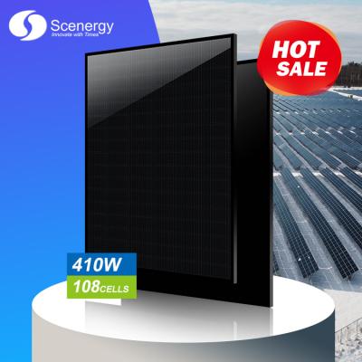 China Scenergy Full Mono Solar Panel 410W 450W Perc Panel Mono Black Warehouse Ready Running 550W Black Solar Panel Price 182mmx91mm for sale