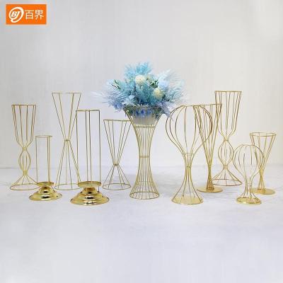 China Metal Wedding Flower Stand Wedding Decoration for sale