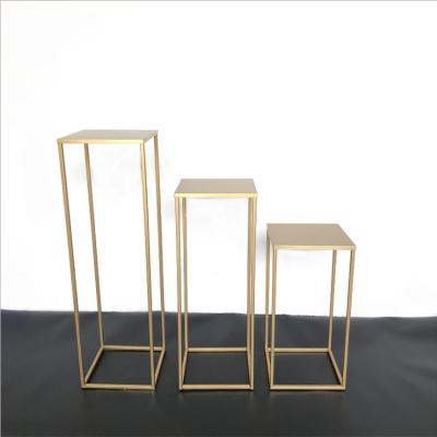 China Iron & glass & Flower Stand Wedding Marble Wedding Decoration for sale