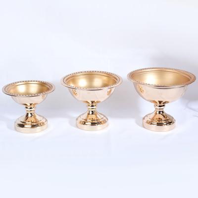 China CLASSIC Metal Compote Vase Bowl Wedding Flower Arrangement Compote for sale