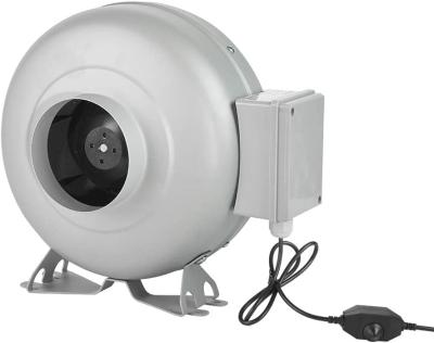 China Industrial Equipment iPower 4.6.8 Integrated Duct Ventilation Fan with Variable Speed Controller HVAC Exhaust Fan for Grow Tent, Gray for sale