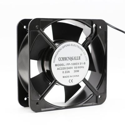 China Factory AC 220V 15050 150mm Double Motor Ball Bearing 50mm Copper Fan Axial Fan High Speed Ventilation for sale
