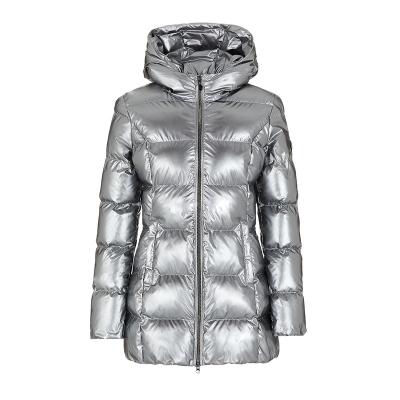 China Newest Fashion Sustainable Women's Down Jacket Lady Hooded Jacket for sale