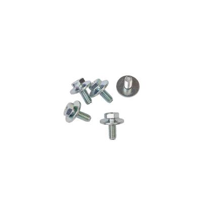 China Steel China manufacturer M6 16 Cross grooved hex bolt and large flat washer assembly for sale