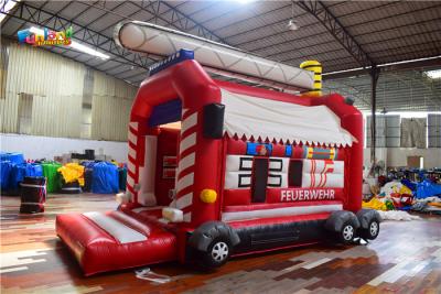 China Red White Hire Kids 0.55mm PVC Inflatable Bounce Houses for sale