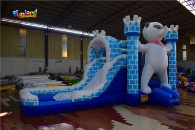 China Bear Jumping Castle TUV Inflatable Bounce Houses With Slide for sale