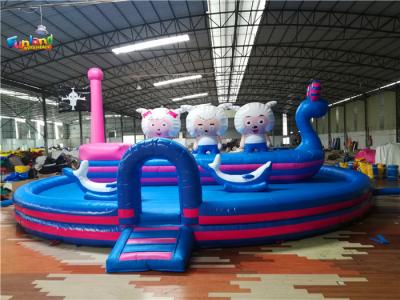 China Commercial Round 0.55mm PVC 12m Inflatable Bounce Houses Rental for sale