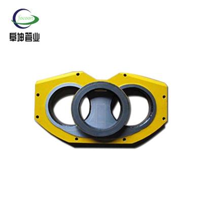 China Construction works Construction Steel Machinery Spare Parts DN200 Bear Plate Parts For Concrete Pump for sale