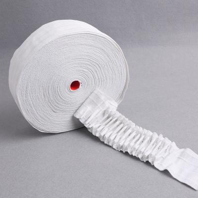 China Traditional curtain tape Factory direct sale 7.5cm four-thread curtain drawstring for sale