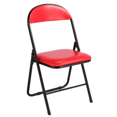 China Foldable Metal Frame PU Leather Dining Chair Made In China for sale