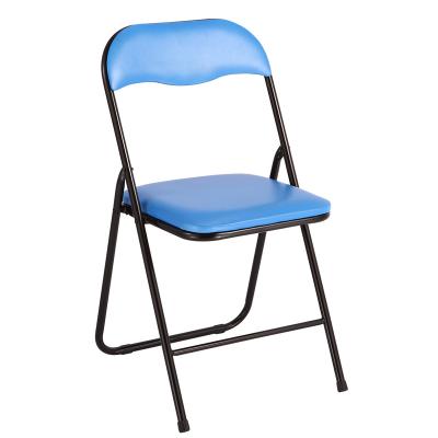 China Metal Collapsible Folding Chair With Cushion for sale